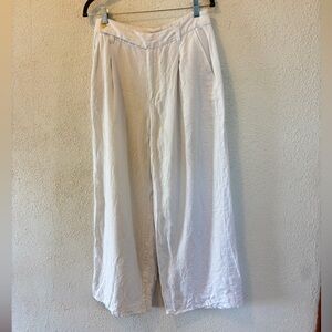 Madewell Harlow Wide Leg Pants in Linen